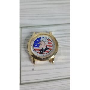 1999 Men's Quartz Bill Clinton Growing Nose Mystery Dial Watch - Needs Repair